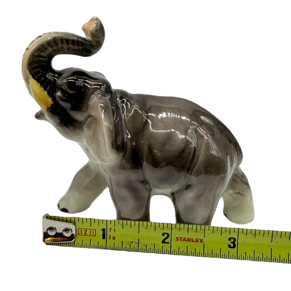 Unbranded New Orleans Elephant Figurine Trunk Up Ceramic Souvenir Vintage Japan - Picture 9 of 9